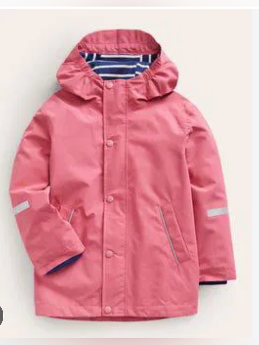 EUC Mini Boden Pink Waterproof Fisherman's Jacket